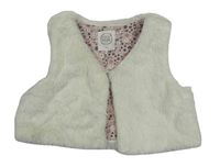 Smotanová kožušinová podšitá vesta Cool Club