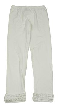 Biele legíny s volánikmi Topolino