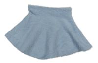 Svetlomodrá chlpatá pletená sukňa H&M