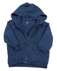 Tmavomodrá prepínaci mikina s kapucňou M&S