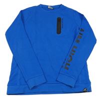 Modrá mikina s nápisem Retour