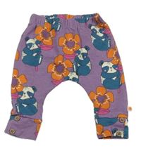 Fialové kvetované legíny s pandami Next