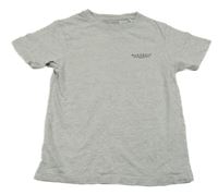 Šedé melírované tričko s nápisem McKenzie