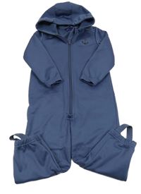 Tmavomodrá softshellová kombinéza s kotvou a kapucí Lupilu