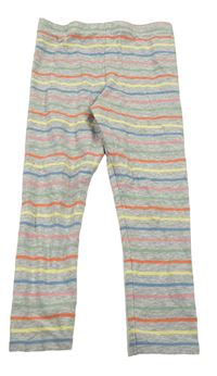 Sivo-farebné pruhované legíny TCM