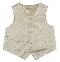 Béžová vzorovaná slavnostní vesta BHS