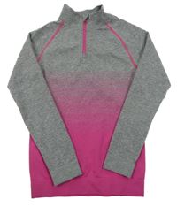 Šedo-fuchsiové thermo triko Crivit