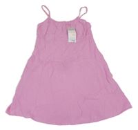 Nové - Ružové ľanové šaty Primark
