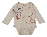 Béžové body se slonem So Cute