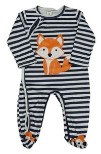 Tmavomodro-biely overal s líškou zn. shein