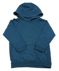 Petrolejová mikina s kapucňou Matalan