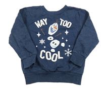 Tmavomodrá mikina s Olafem