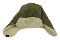 Zelená manšestrová zateplená beranice River Island