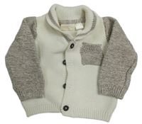 Bielo-béžový prepínaci sveter Lupilu