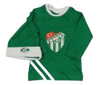 2 set - zelené triko s erbem + zelená čepice 