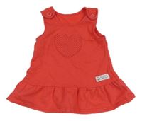 Červené na traké teplákové šaty so srdiečkom George