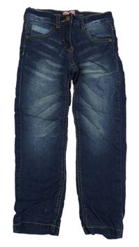 Tmavomodré podšité skinny rifle 