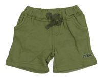 Nové - khaki teplákové kraťasy s logem Next