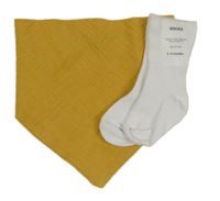 2 set - okrový slinták + ponožky 