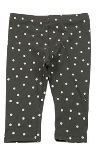 Sivé bodkovaná é legíny Matalan