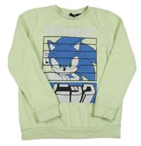 Svetlozelená mikina so Sonicem Primark