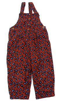 Hnedé menšestrové na traké nohavice s leopardím vzorom Next