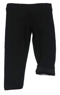Čierne zateplené legíny Primark