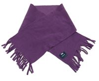 Nové - Fialová fleecová šál s strapcemi
