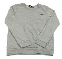 Sivá mikina s logom Crivit