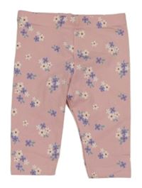 Ružové kvetované legíny M&S