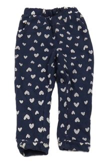Tmavomodro-bílé tepláky se srdíčky George