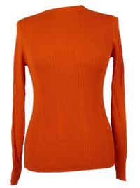 Dámský červený žebrovaný lehký svetr M&S