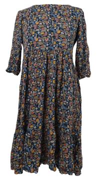 Dámské tmavomodré kytičkované šaty Creek 
