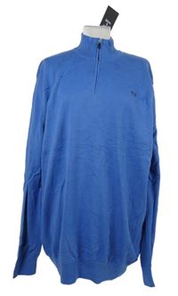 Nové - Pánsky modrý sveter Scott&Wade vel. 3XL