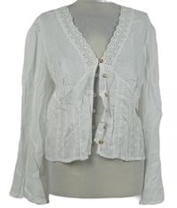 Dámská bílá halenka s madeirou Asos 