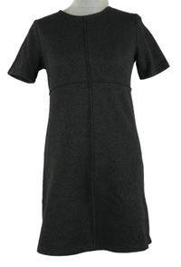 Dámske tmavosivé pletené šaty Zara