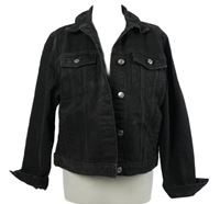 Dámska čierna rifľová crop bunda Denim Co.