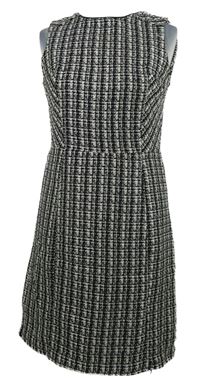 Dámske čierno-biele melírované pletené šaty Oasis