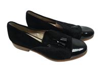 Dámské černé semišové mokasíny Clarks vel. 39