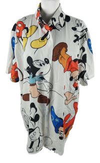 Pánská bílá košile s Mickeym