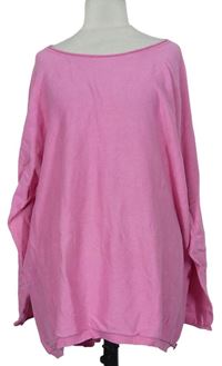 Dámsky ružový ľahký sveter