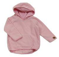 Světlerůžová fleecová mikina s kapucí Matalan