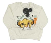 Bílá mikina se Simbou Disney