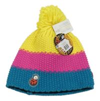 Žlto-ružovo-modrá čapica s lienkou