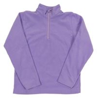 Fialová fleecová funkčná mikina s logom Mountain Warehouse