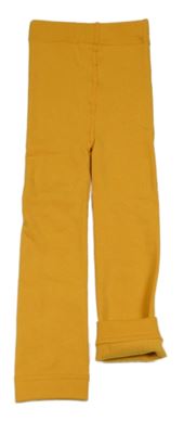 Okrové punčocháče bez šlapiček 