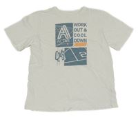 Biele tričko s potlačou Yigga