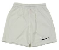 Bílé sportovní kraťasy s logem Nike