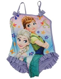 Fialovo-barevné plavky s Frozen 