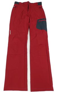 Červeno-šedé outdoor kalhoty Icepeak